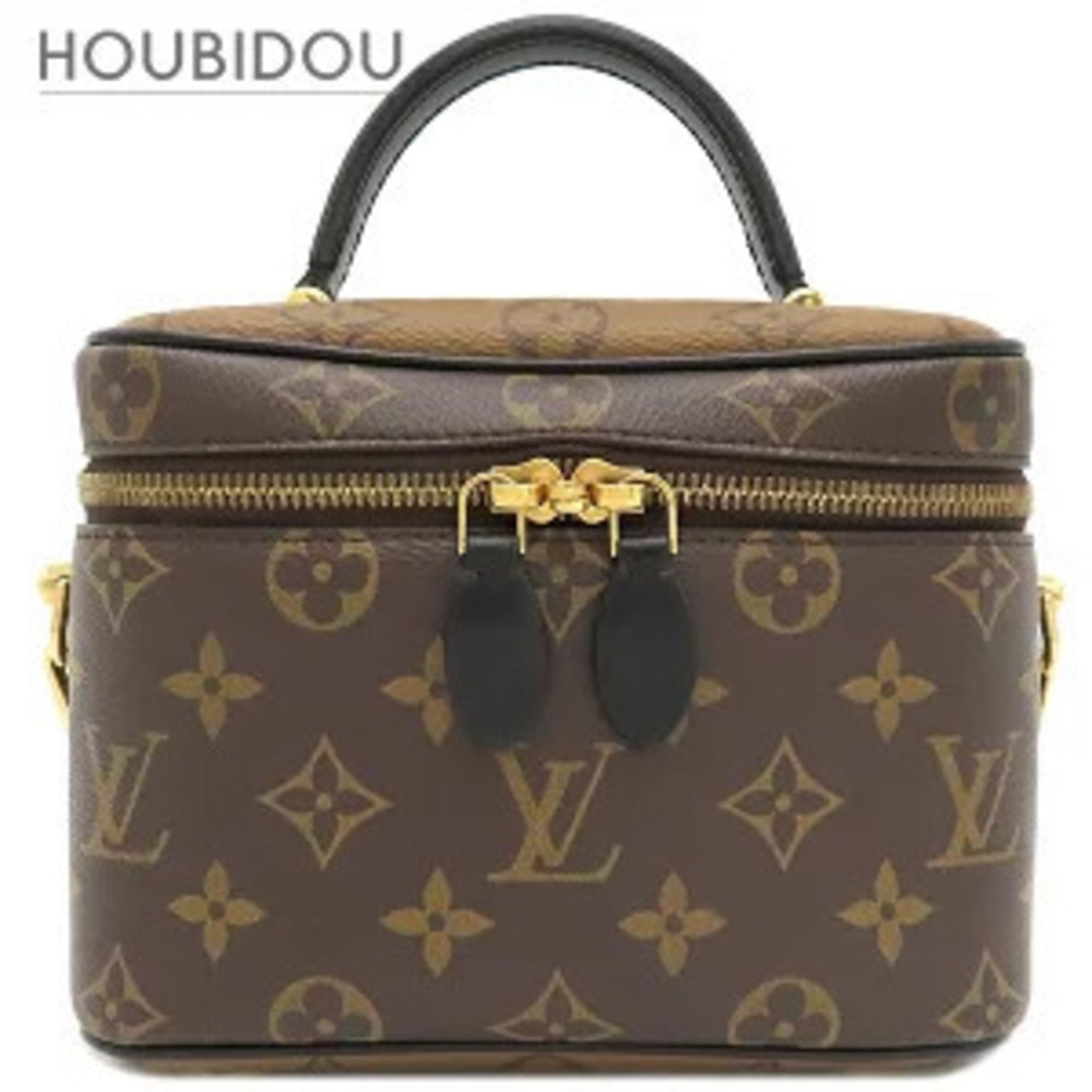 Louis Vuitton Vanity NV Bag Monogram Canvas Reverse Brown Handbag